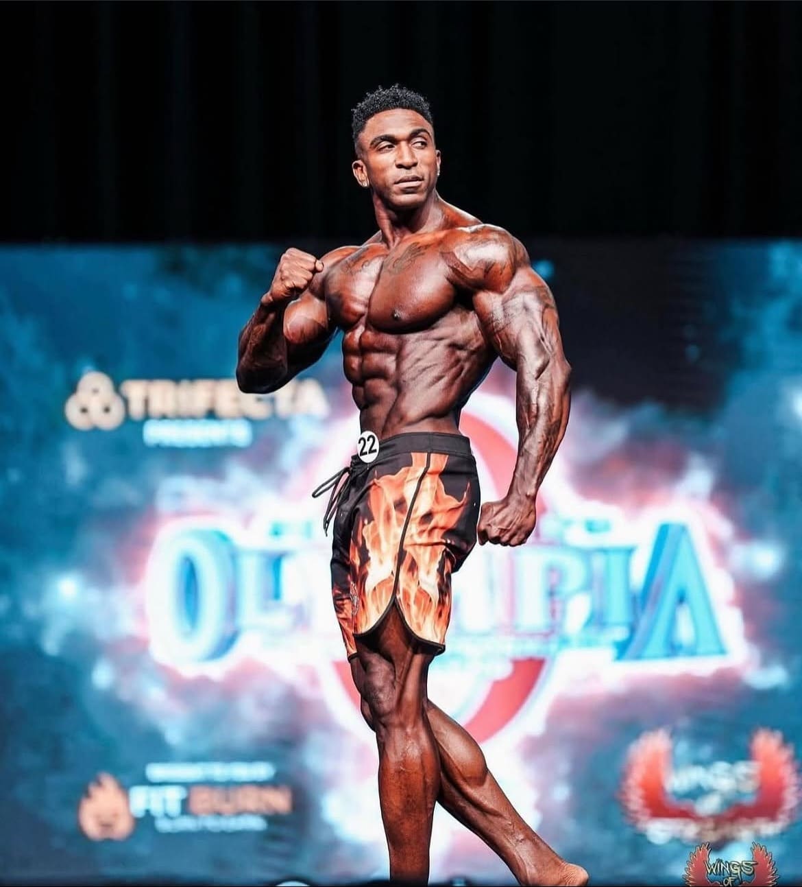 Competition-ready physique representing peak male vitality and strength